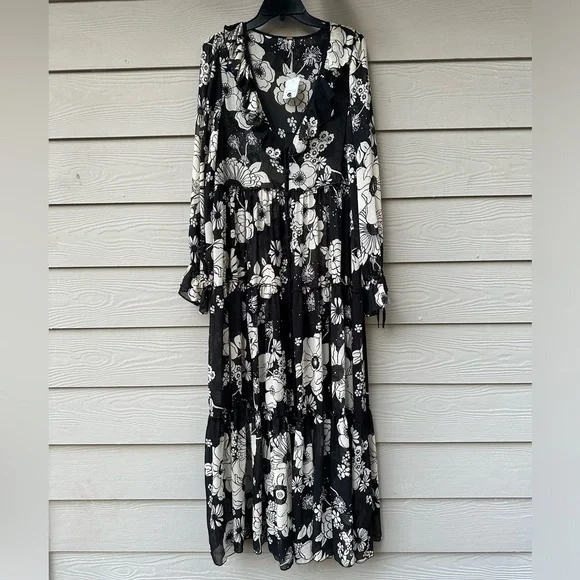 chinese dress ladies Sola Slouchy Jersey Maxi Dress - Black main image 1